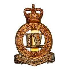 4th Queen's Own Hussars Cap Badge - Queens Crown