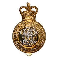 The Queen's Own Hussars Cap Badge - Queens Crown