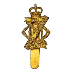 13th/18th Royal Hussars (Queen Mary's Own) Cap Badge - Queens Crown