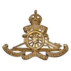 Royal Artillery Cadet Corps Cap Badge - Kings Crown