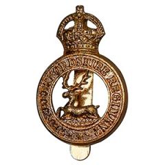 Herefordshire Regiment Cap Badge - Kings Crown