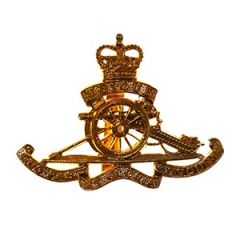 Royal Artillery Cap Badge - King's Crown