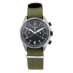 Ailager® British Military Chronograph Watch - The Fab Four With Green Strap