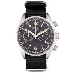 Ailager® British Military Chronograph Watch - The Fab Four With Black Strap