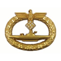 Kriegsmarine U-Boat Badge with Diamonds