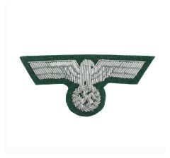 German Army Officer Silver Bullion Cap Eagle