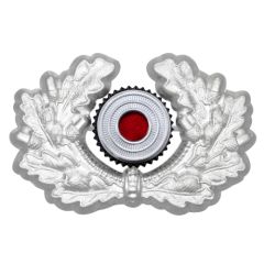 Army Metal Wreath and Cockade - Silver