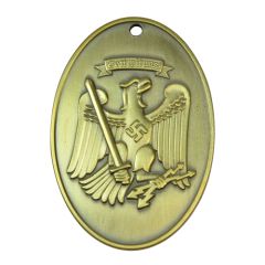 Prussian State Police Identification Tag - Brass