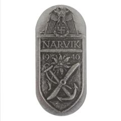 Narvik Battle Shield in Silver