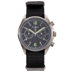 Ailager® British Military Chronograph Watch - The Fab Four With Black Strap