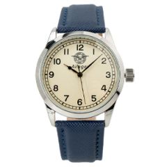Ailager® British RAF Service Watch - The Airman Pilot's Watch - Blue Strap