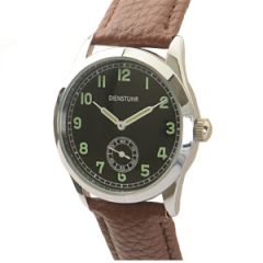 Ailager® WW2 German Army Service Watch - Brown Strap