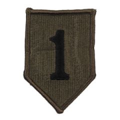 US Army 1st Infantry Division Olive and Black Patch