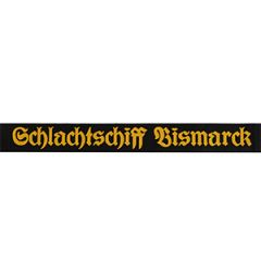 Kriegsmarine Cap Tally - 'Schlachtschiff Bismarck'
