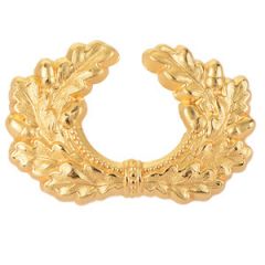 Army Metal Visor Cap Wreath - Gold