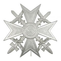 Spanish Cross with Swords - Silver