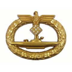 Kriegsmarine U-Boat Badge with Diamonds