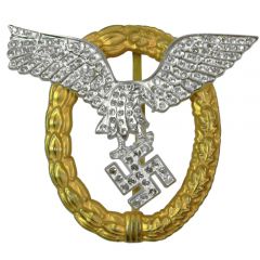 Luftwaffe Pilot Observer Badge with Diamonds