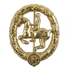 Horsemans Badge - Gold
