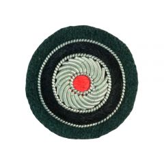 Bullion Cap Cockade - Dark Green