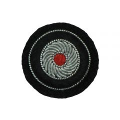 Bullion Cap Cockade - Panzer Black