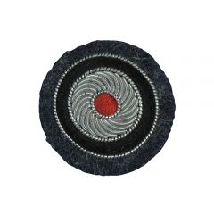 Hand Embroidered Bullion Cockade Luftwaffe Officer Blue