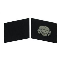 Totenkopf EM Collar Tabs (Single skull)