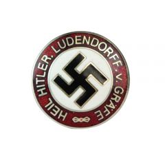 Heil Hitler Ludendorf von Graff Enameled Badge
