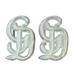 GD Metal Cyphers for Shoulder Boards - Silver Zinc