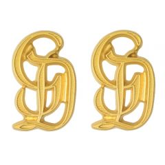 GD Metal Cypher Pair for Shoulder Boards - Gold