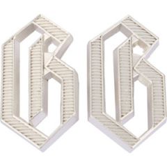 G Germania Metal Shoulder Cypher Pair - Silver