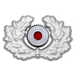 Army Metal Wreath and Cockade - Silver