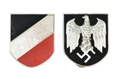 Afrika Korps Pith Helmet Badges - Army Issue