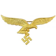 Luftwaffe General's Metal Breast Eagle - Gold