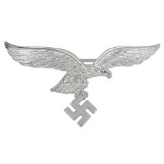 Luftwaffe Metal Breast Eagle - Silver