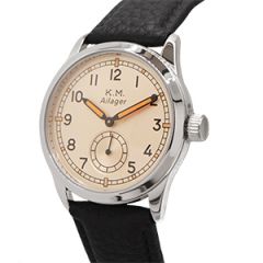 Ailager® WW2 German Kriegsmarine Service Watch with Black Strap