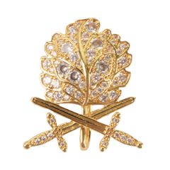 Oak Leaves with Swords and Diamonds - Gold