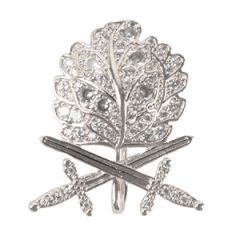 Oak Leaves with Swords and Diamonds - Silver
