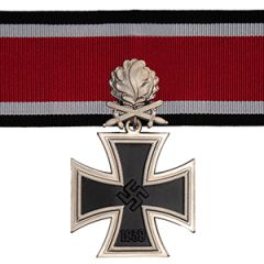 1939 Knights Cross of the Iron Cross in Nickel Silver with Oakleaves and Swords