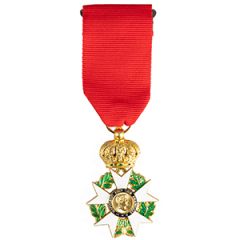 Legion of Honour Second Empire Chevalier Class Medal with Crown - Gold