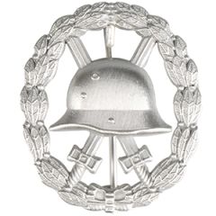 WWI Wound Badge in Silver - Hollow-Backed