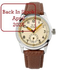 Ailager® WW2 German Kriegsmarine Service Watch with Brown Strap