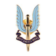 SAS Enamel Badge - Gold