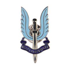 SAS Enamel Badge - Silver